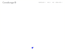 Tablet Screenshot of cowabunga.net